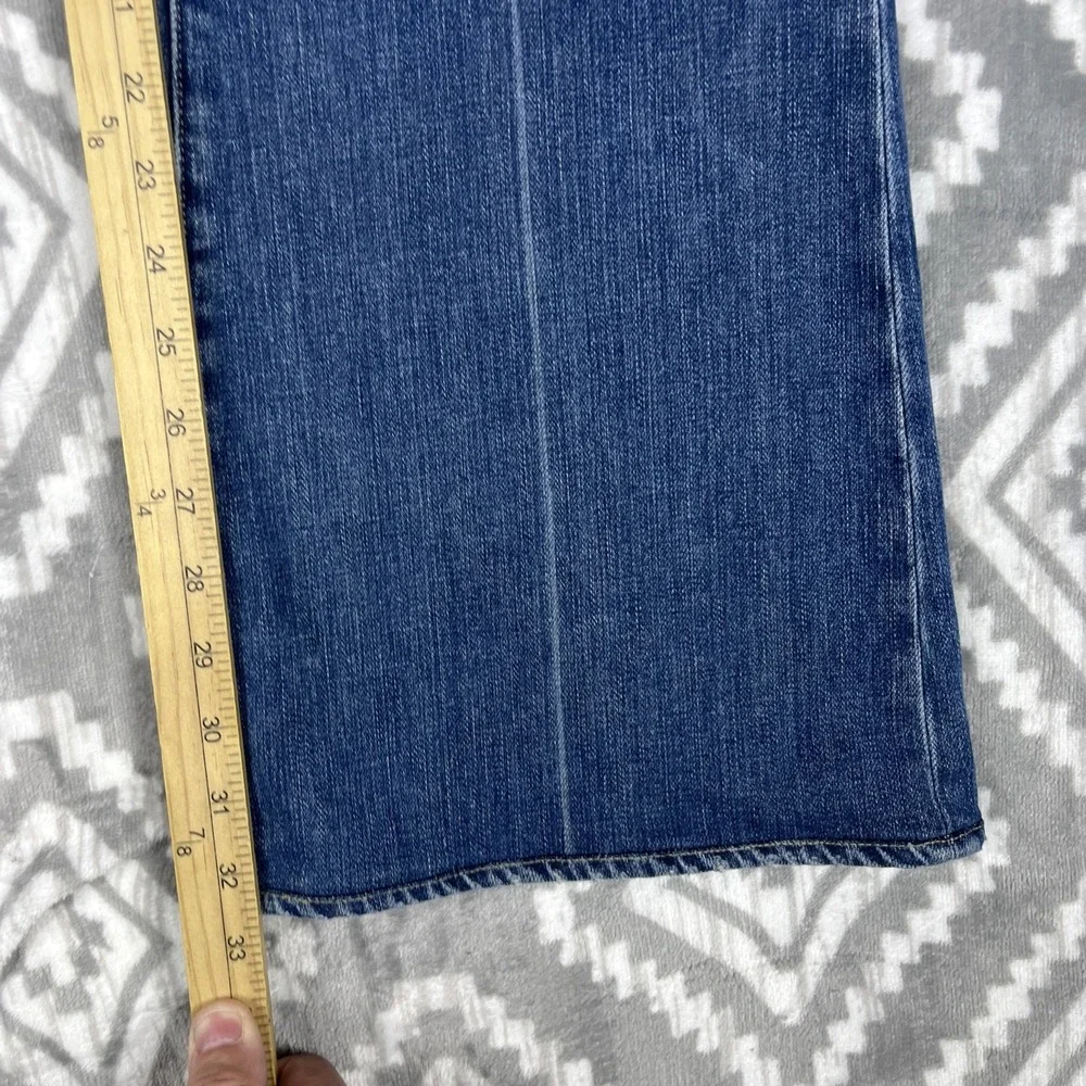 Paige Jeans Womens Size 31 Blue Robertson Mid Rise Relaxed Fit Wide Leg 31x32.5